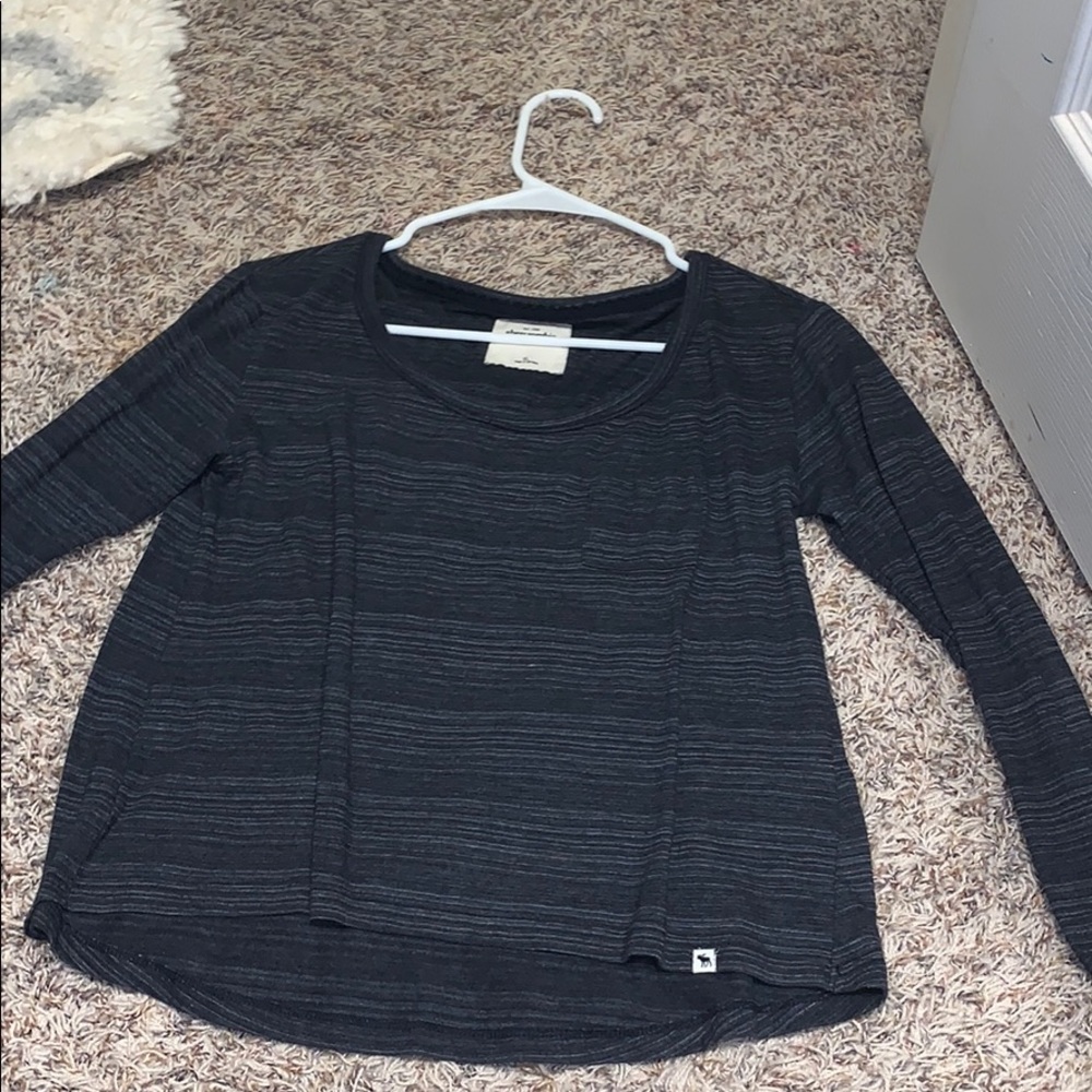 Grey and white washed Long sleeved shirt